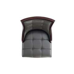 Fifth Avenue Faux Leather Counter Stool in Pebble Grey (set of 2) - Ornate Home