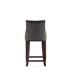 Fifth Avenue Faux Leather Counter Stool in Pebble Grey (set of 3) - Ornate Home