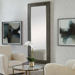 Figaro Gray Oversized Wooden Mirror - Ornate Home