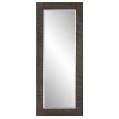 Figaro Gray Oversized Wooden Mirror - Ornate Home