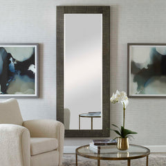 Figaro Gray Oversized Wooden Mirror - Ornate Home