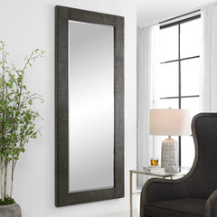 Figaro Gray Oversized Wooden Mirror - Ornate Home