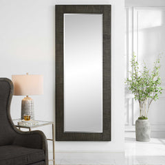 Figaro Gray Oversized Wooden Mirror - Ornate Home