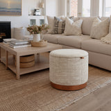 Fije Gray Storage Ottoman - Ornate Home