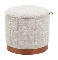 Fije Gray Storage Ottoman - Ornate Home