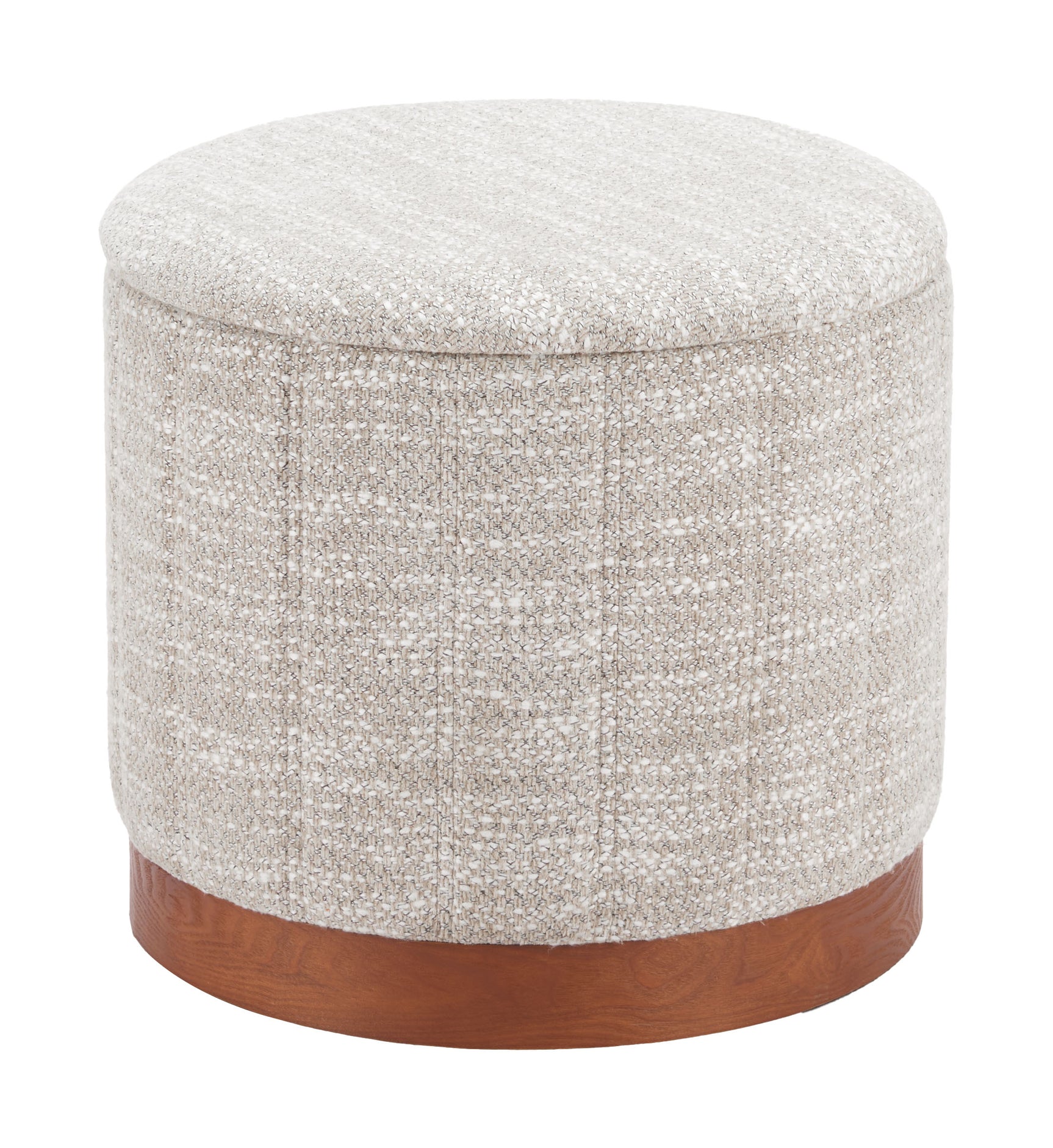 Fije Gray Storage Ottoman - Ornate Home