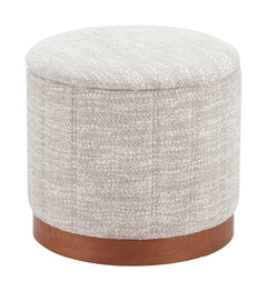 Fije Gray Storage Ottoman - Ornate Home
