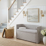 Fije Oat Yellow Storage Ottoman - Ornate Home
