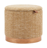 Fije Oat Yellow Storage Ottoman - Ornate Home