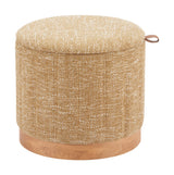 Fije Oat Yellow Storage Ottoman - Ornate Home