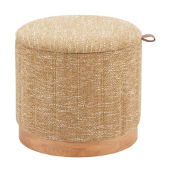 Fije Oat Yellow Storage Ottoman - Ornate Home