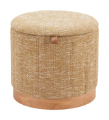Fije Oat Yellow Storage Ottoman - Ornate Home
