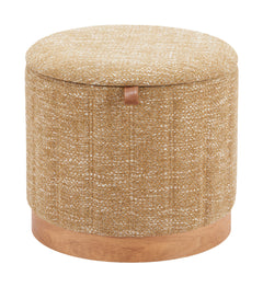 Fije Oat Yellow Storage Ottoman - Ornate Home