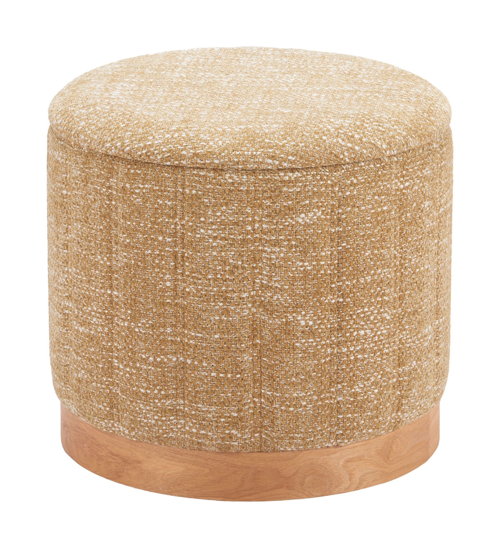 Fije Oat Yellow Storage Ottoman - Ornate Home