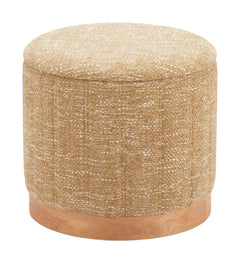 Fije Oat Yellow Storage Ottoman - Ornate Home