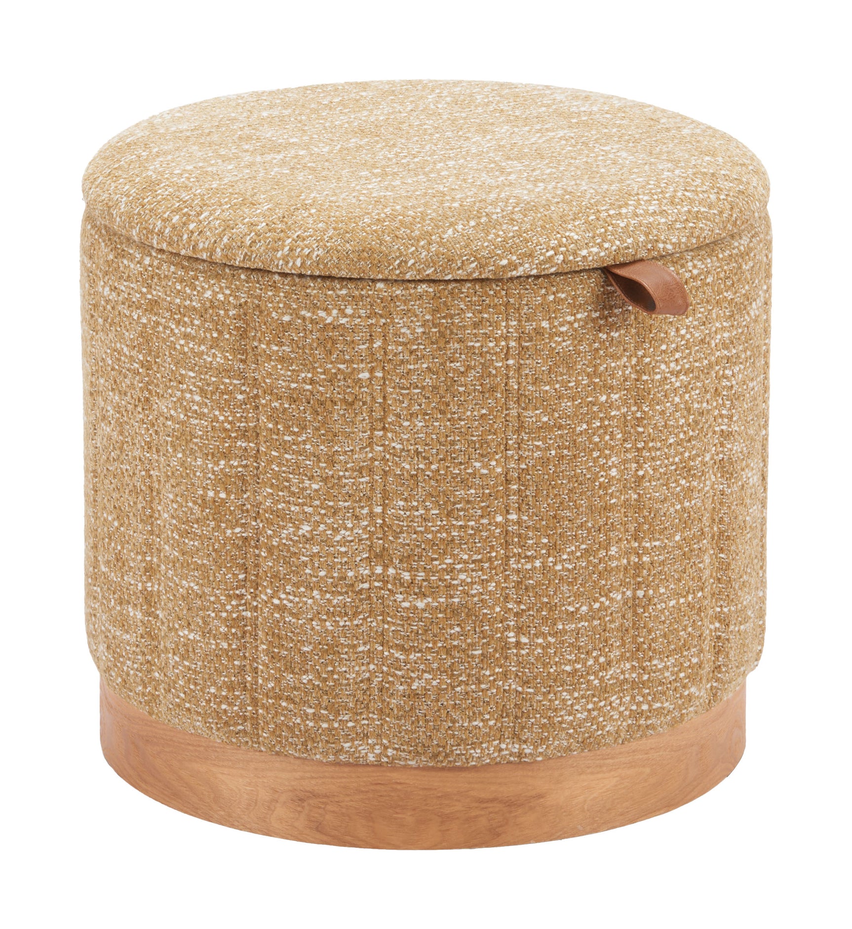 Fije Oat Yellow Storage Ottoman - Ornate Home