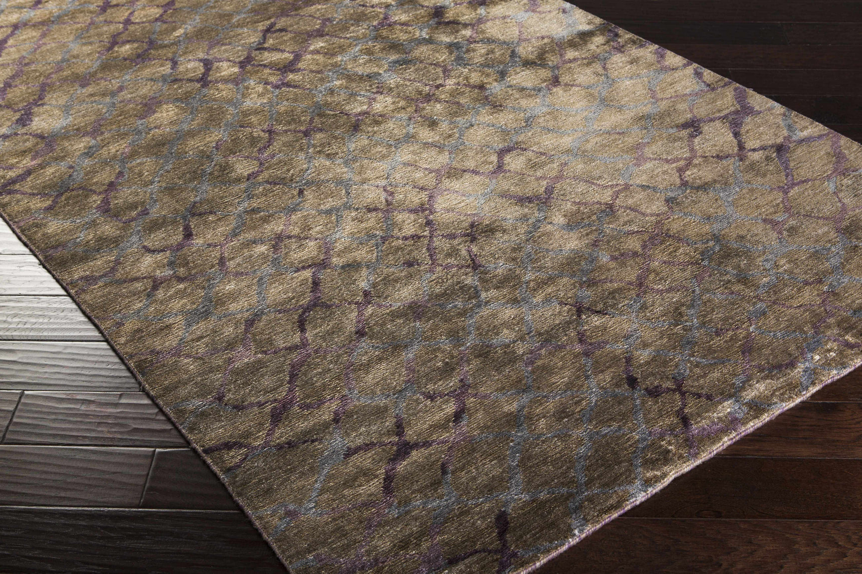 Filbert Premium Viscose Area Carpet - Clearance - Ornate Home