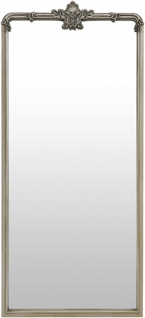 Filettole Silver Gray Frame Wall Mirror - Ornate Home
