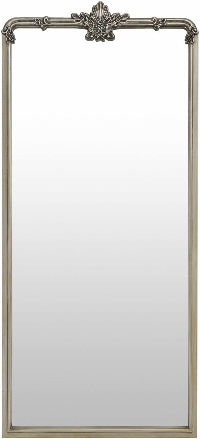 Filettole Silver Gray Frame Wall Mirror - Ornate Home