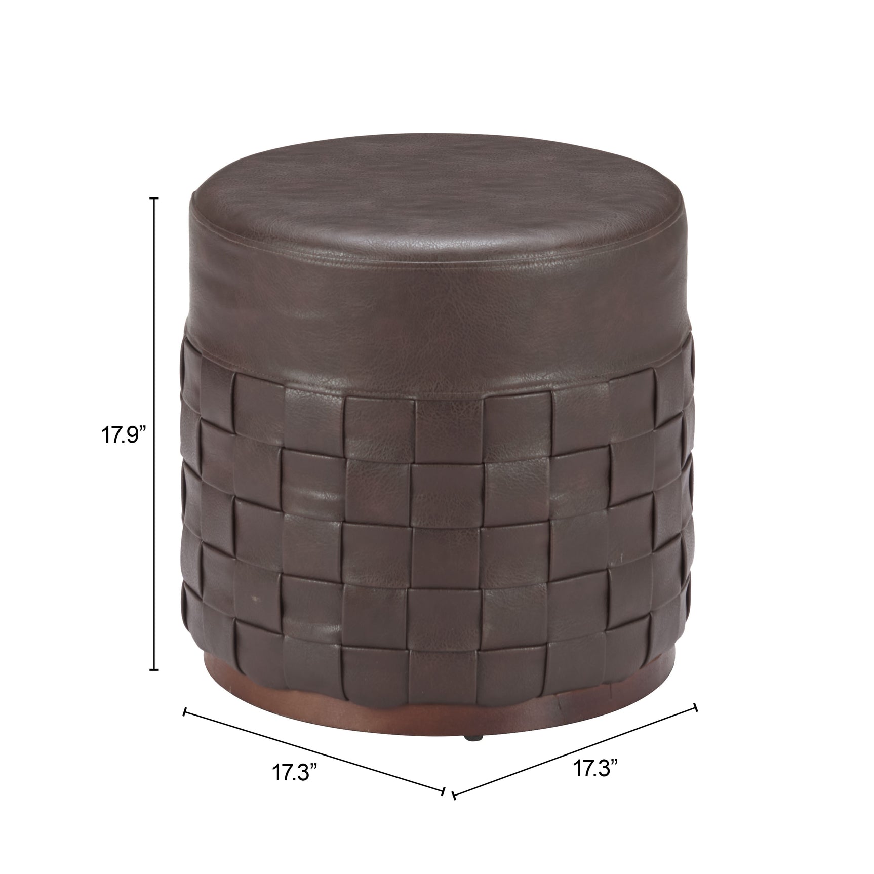 Filo Espresso Ottoman - Ornate Home