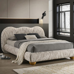 Finamore Latte Brown Queen Bed - Ornate Home