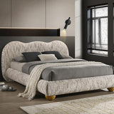 Finamore Latte Brown Queen Bed - Ornate Home