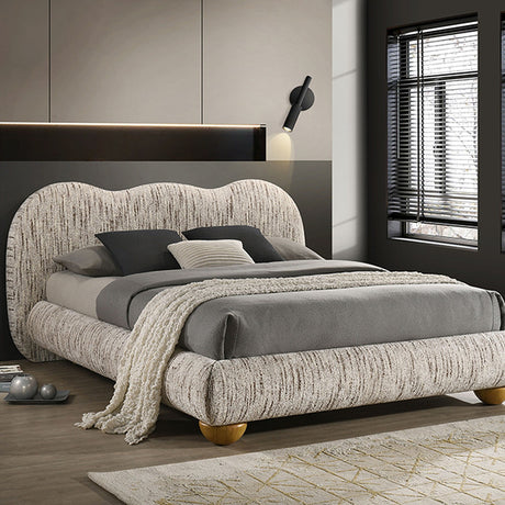 Finamore Latte Brown Queen Bed - Ornate Home