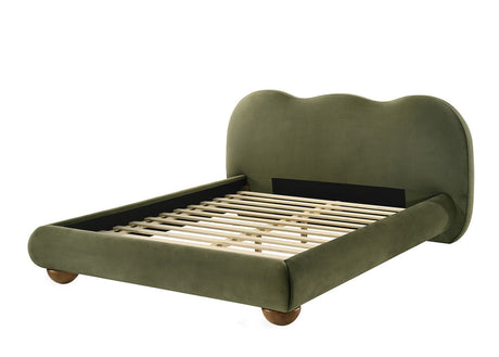 Finamore Olive Green E.King Bed - Ornate Home