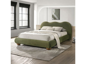 Finamore Olive Green Queen Bed - Ornate Home