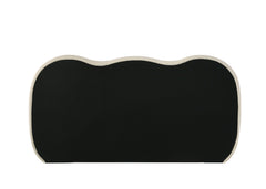Finamore White/Natural Oak E.King Bed - Ornate Home