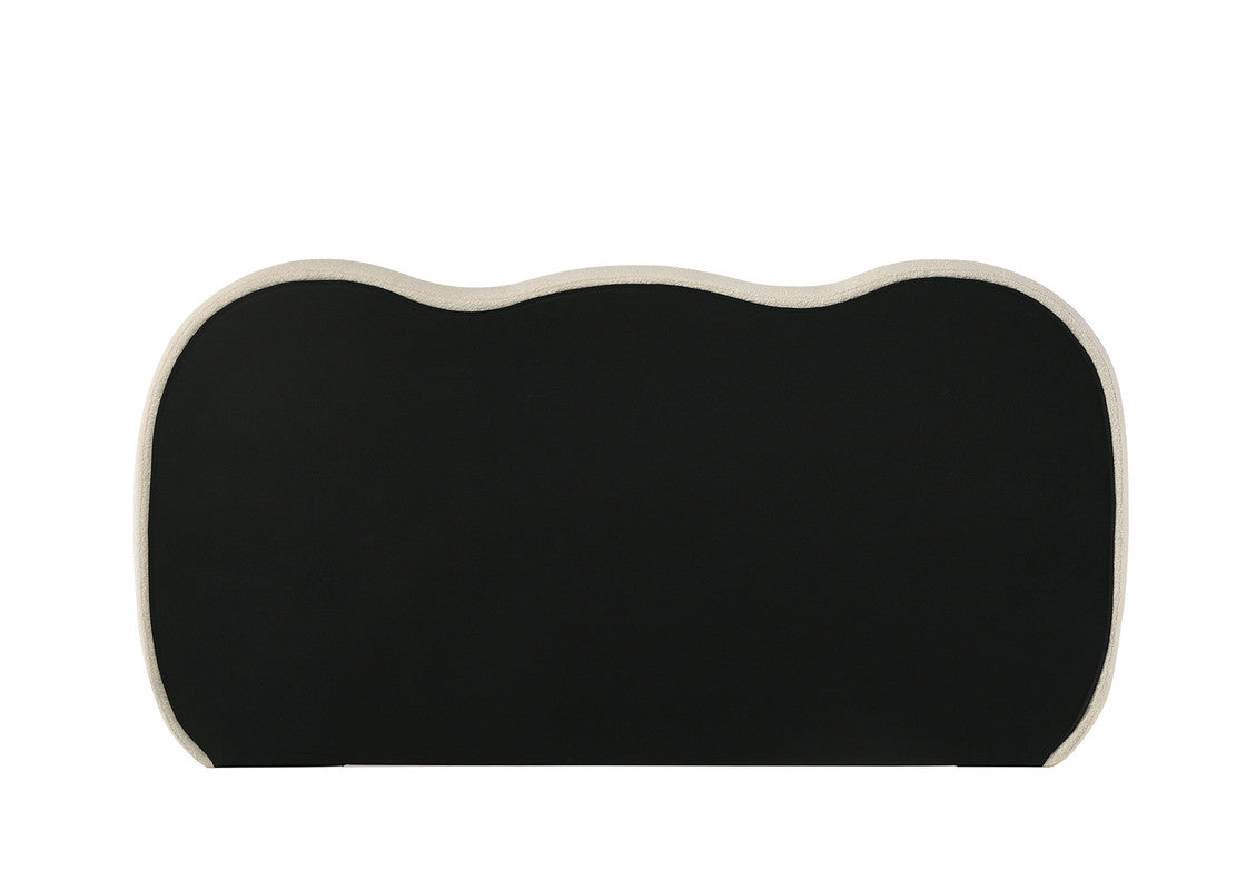 Finamore White/Natural Oak Queen Bed - Ornate Home