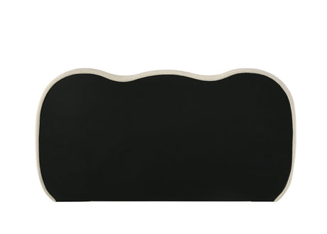 Finamore White/Natural Oak Queen Bed - Ornate Home