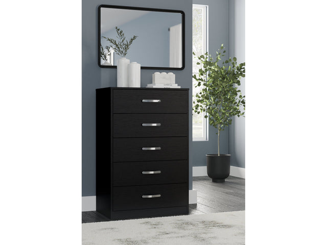 Finch Black Chest of Drawers (Online Special Price) - Ornate Home