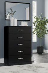 Finch Black Chest of Drawers (Online Special Price) - Ornate Home