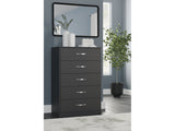 Finch Black Chest of Drawers - Ornate Home