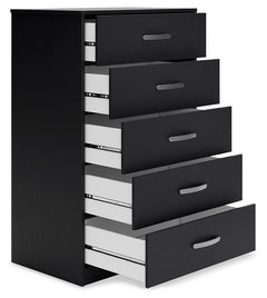 Finch Black Chest of Drawers - Ornate Home