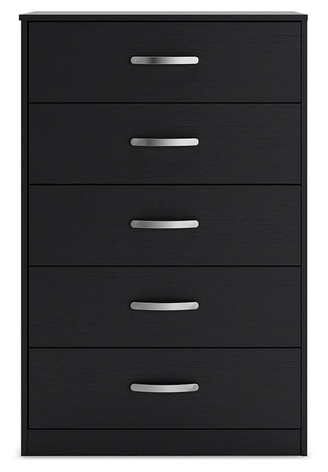 Finch Black Chest of Drawers - Ornate Home