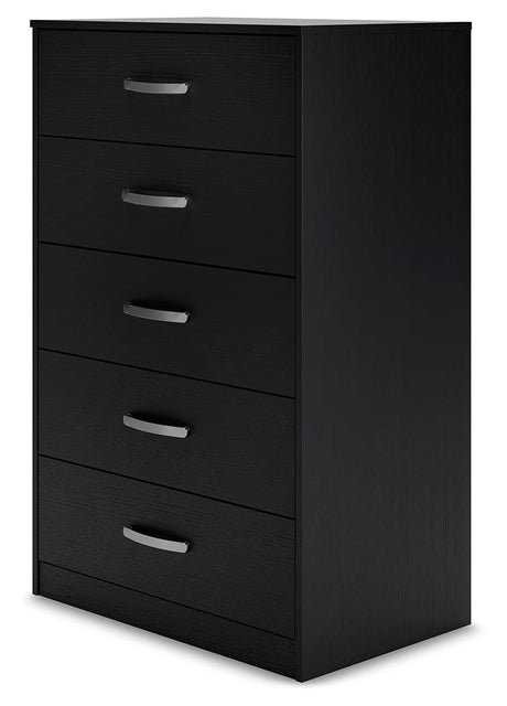 Finch Black Chest of Drawers - Ornate Home