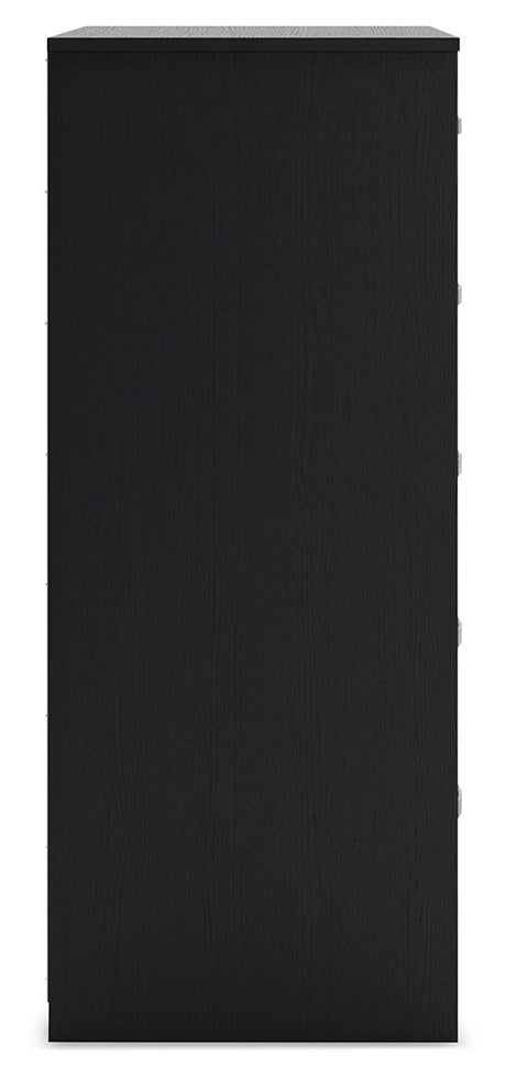 Finch Black Chest of Drawers - Ornate Home