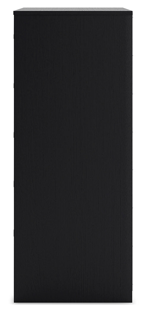 Finch Black Chest of Drawers - Ornate Home