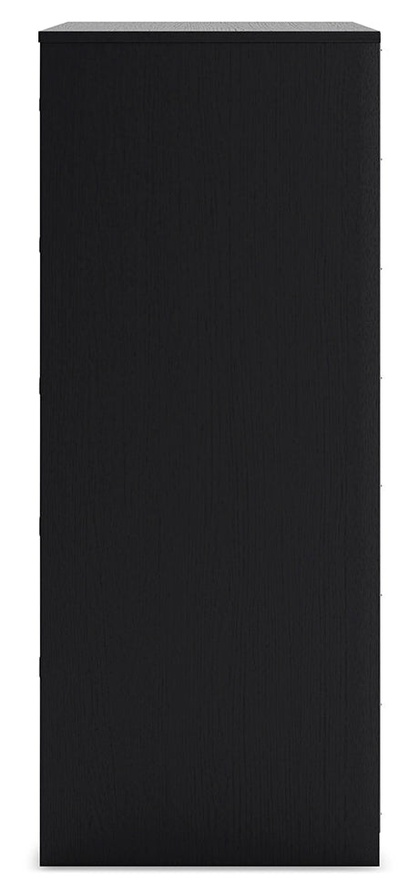 Finch Black Chest of Drawers - Ornate Home