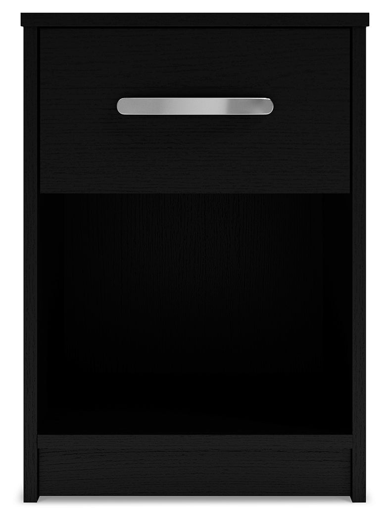 Finch Black Nightstand (Online Special Price) - Ornate Home