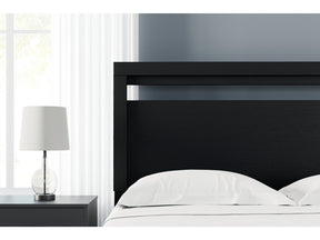 Finch Black Queen Panel Headboard (Online Special Price) - Ornate Home