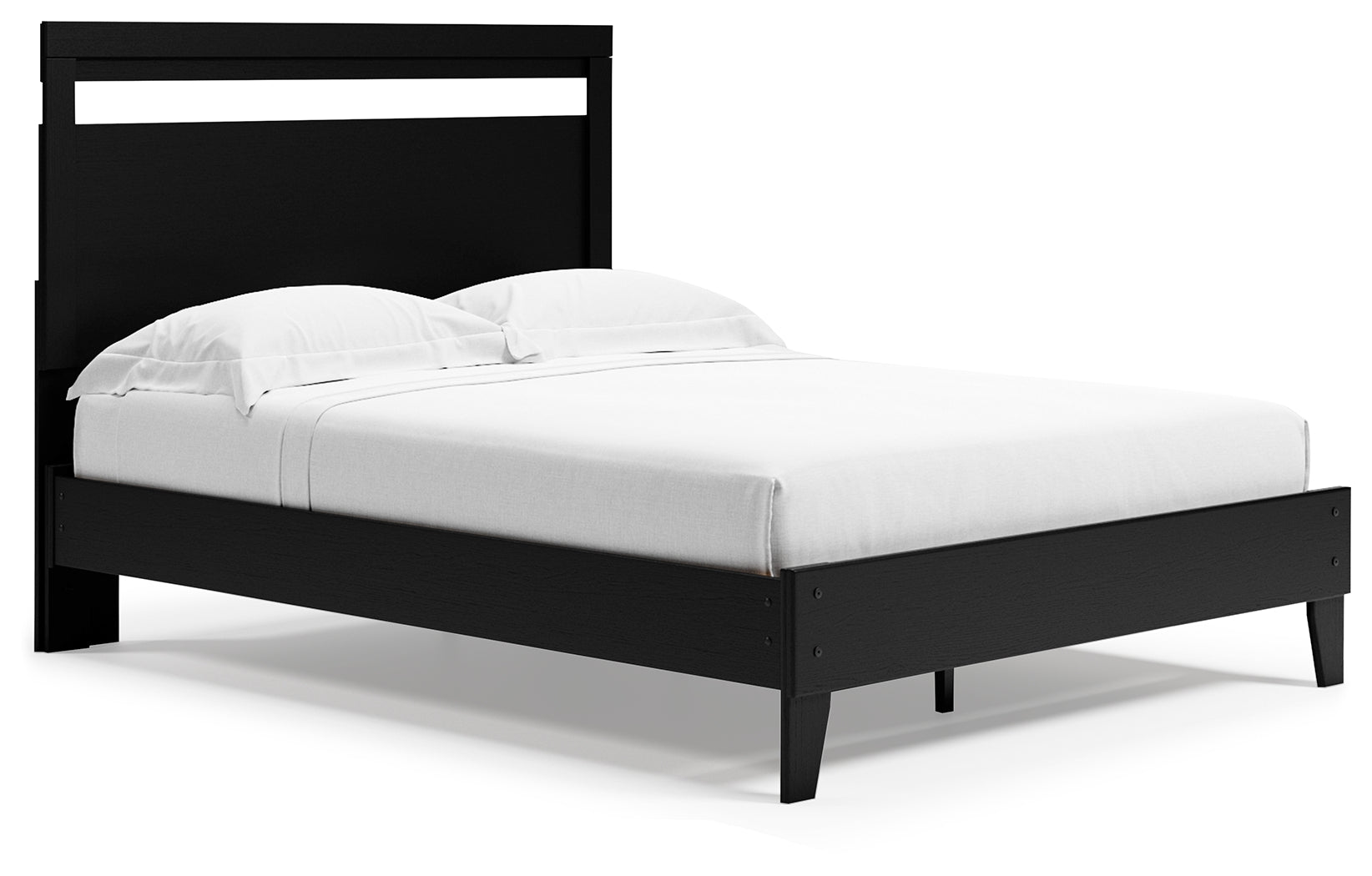 Finch Black Queen Panel Platform Bed (Online Special Price) - Ornate Home