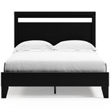 Finch Black Queen Panel Platform Bed (Online Special Price) - Ornate Home