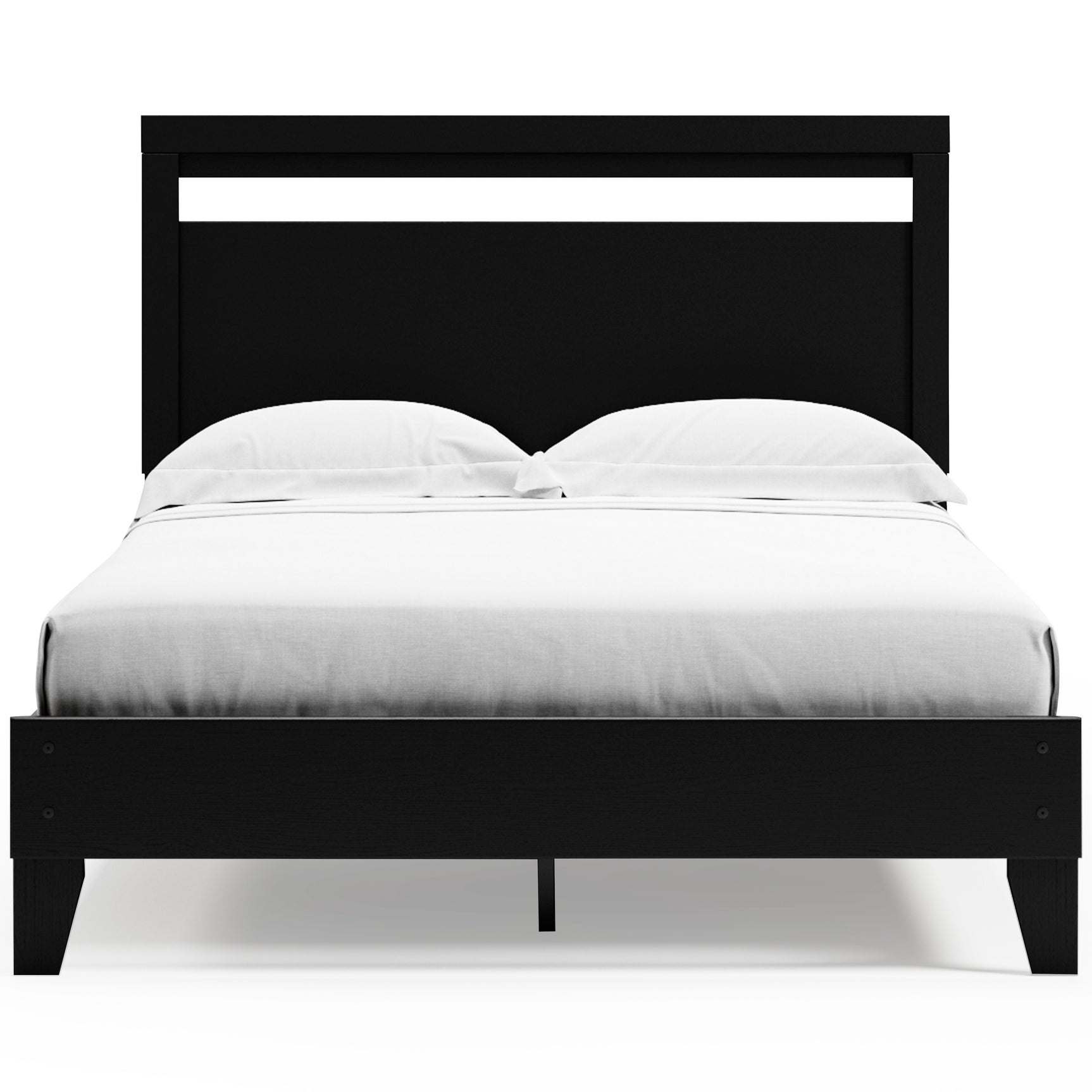 Finch Black Queen Panel Platform Bed (Online Special Price) - Ornate Home