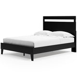 Finch Black Queen Panel Platform Bed (Online Special Price) - Ornate Home