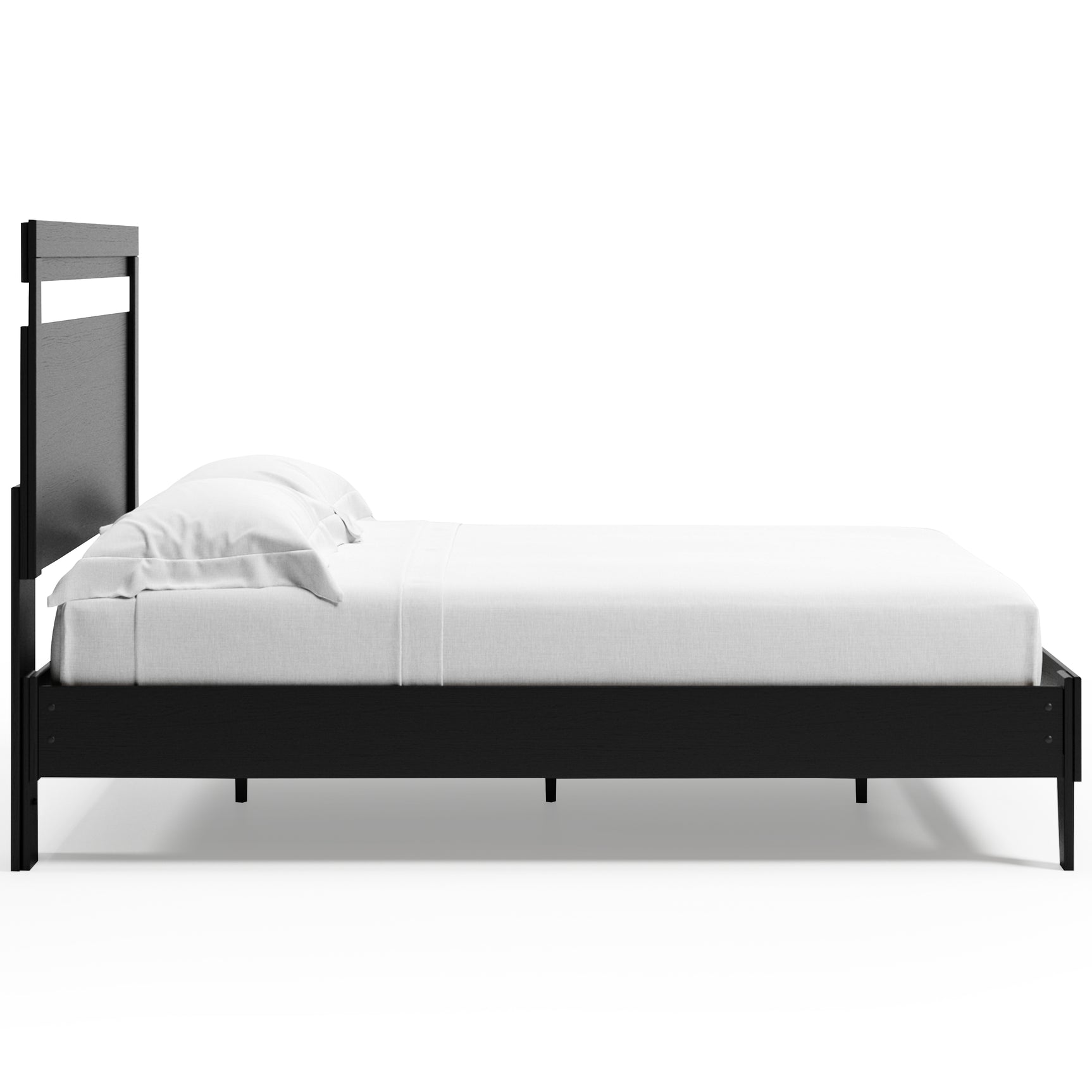 Finch Black Queen Panel Platform Bed (Online Special Price) - Ornate Home