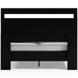 Finch Black Queen Panel Platform Bed (Online Special Price) - Ornate Home