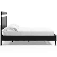 Finch Black Queen Panel Platform Bed - Ornate Home